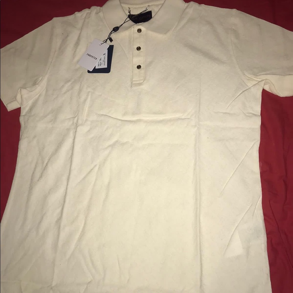 Louis Vuitton white color polo